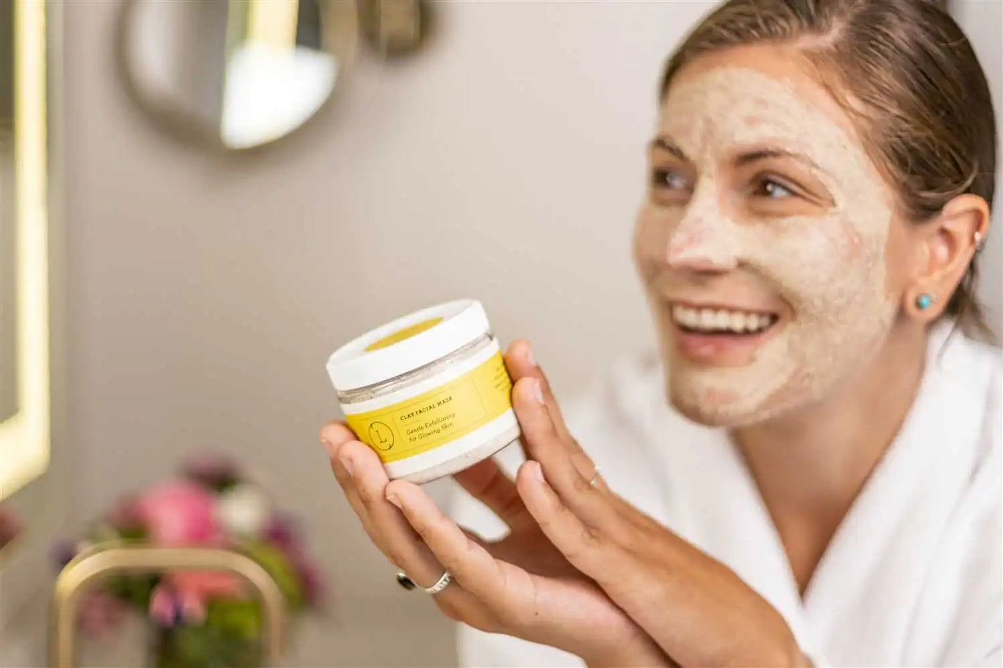 Natural Clay Facial Mask Exfoliating Mask Glowing skin Mask